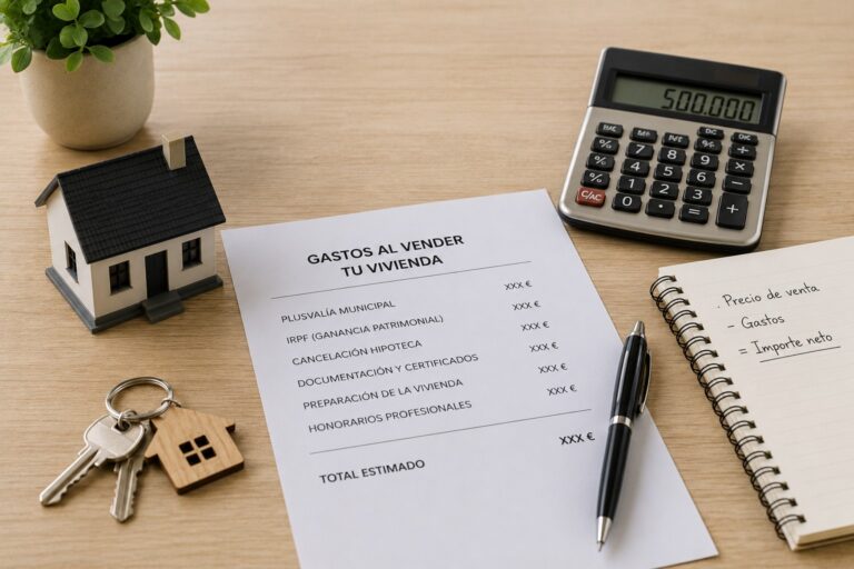 Qué gastos tendrás al vender tu casa